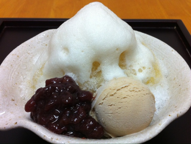 ふわふわほうじ茶氷
