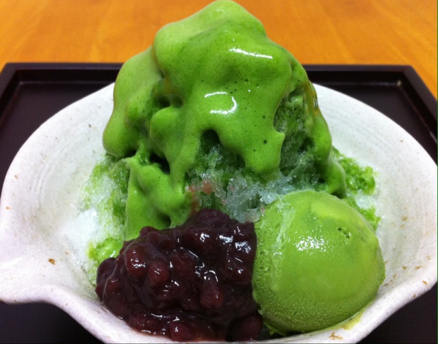 ふわふわ抹茶氷
