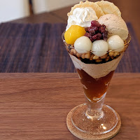 渋皮栗のきなこほうじパフェ