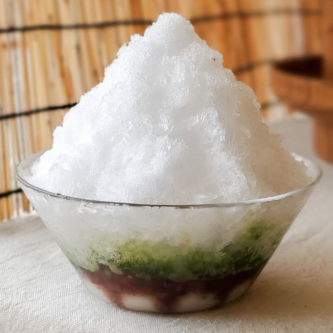 濃茶かき氷ぜんざい