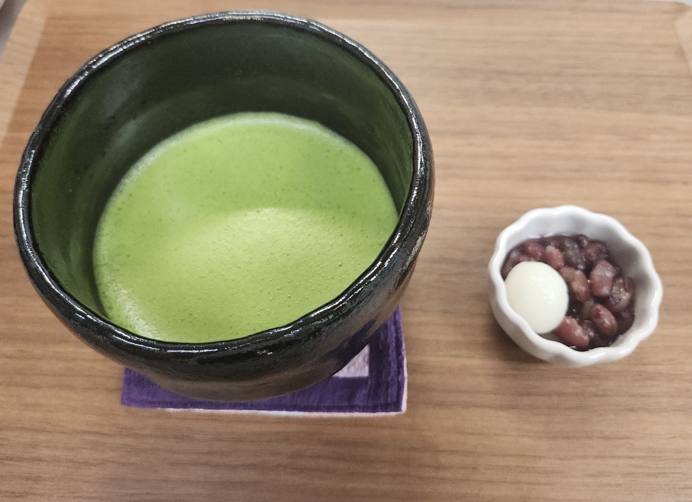 抹茶とミニ善哉のセットイメージ